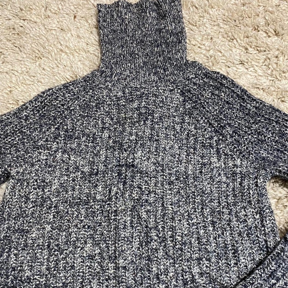 Abercrombie Navy Blue Turtleneck Knit Sweater